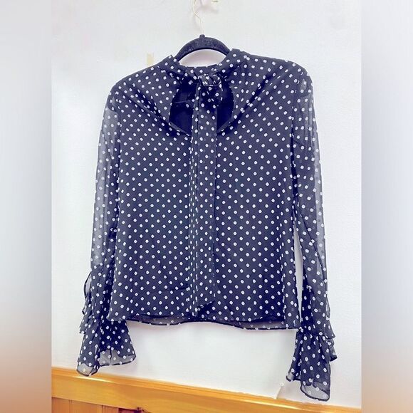 Alexis Odellia Top Polka Dot Sz XS - Picture 3 of 4
